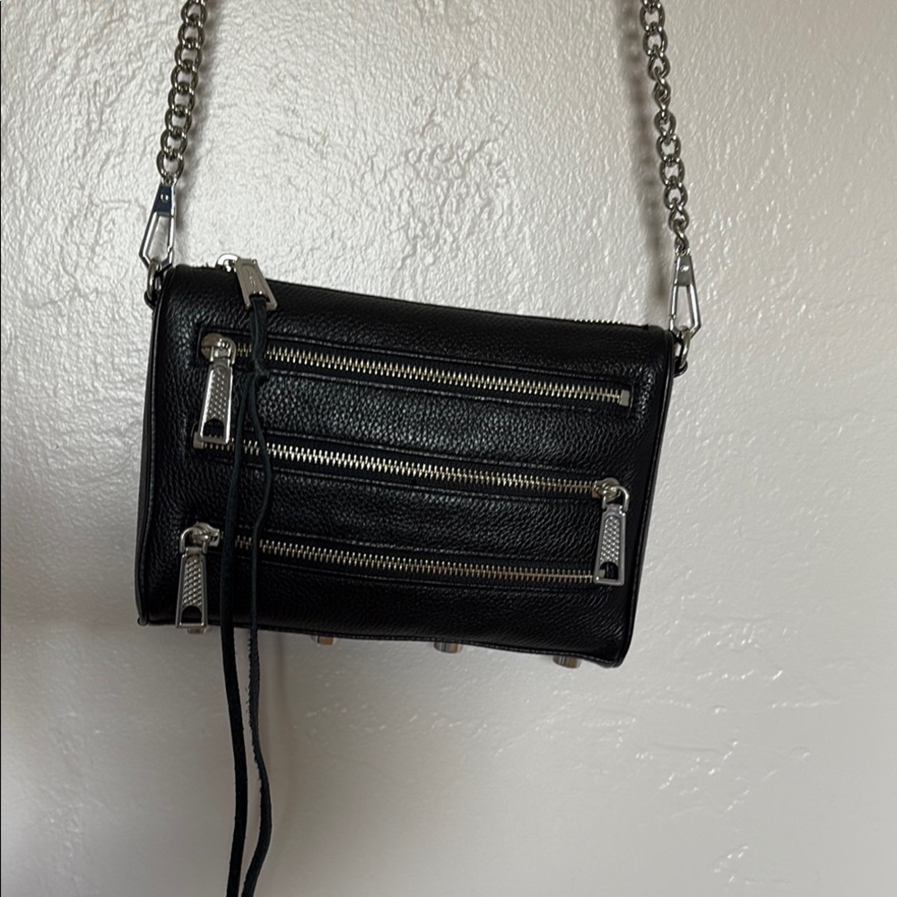 Rebecca Minkoff Black Crossbody Bag with Chain Strap